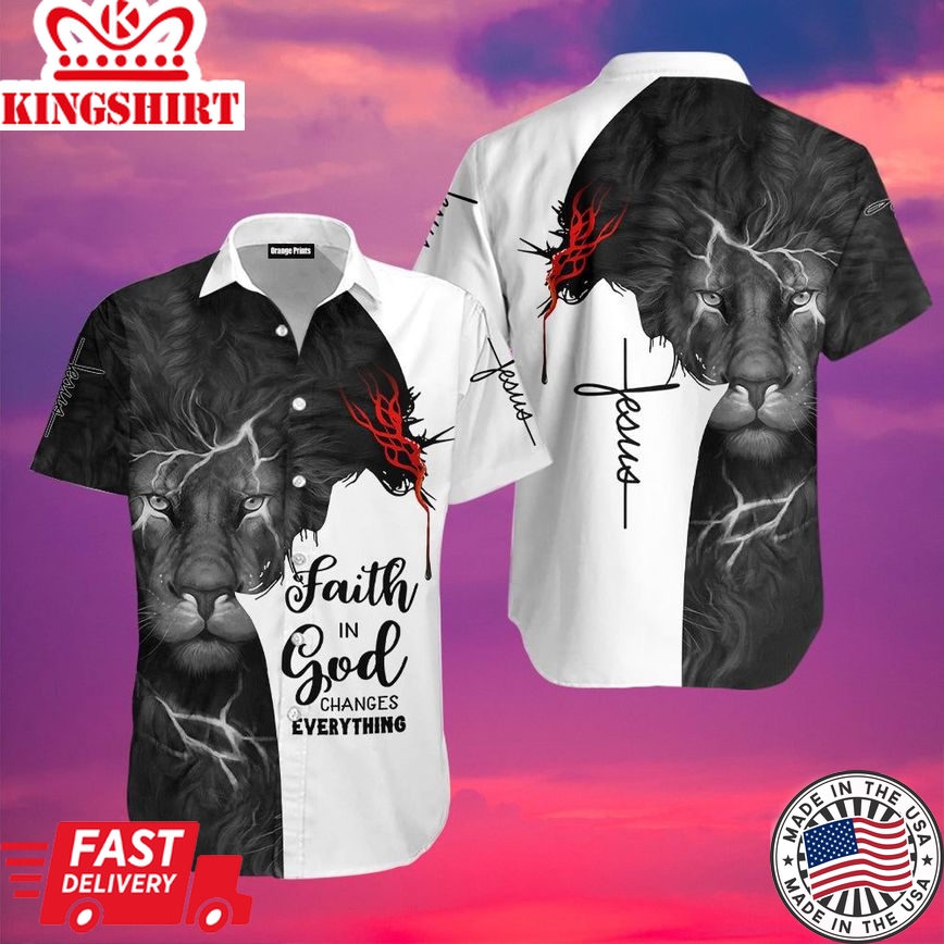 Divine Faith: Christian Jesus Aloha Hawaiian Shirt