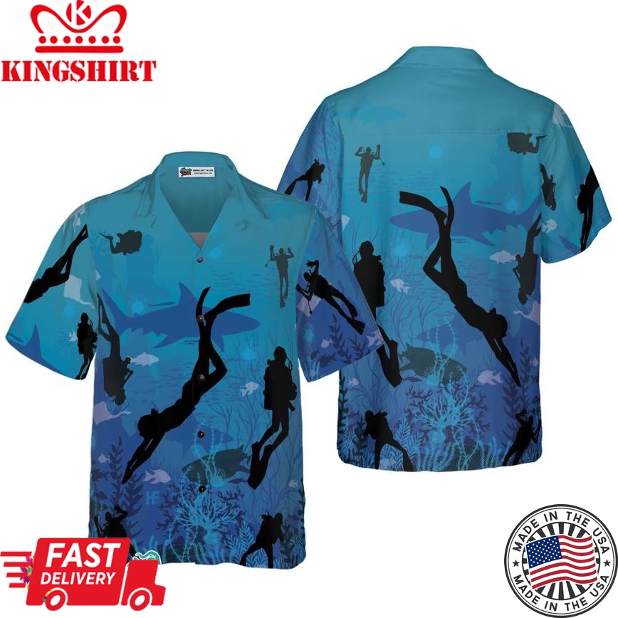 Diving Into Ocean Life Hawaiian Shirt