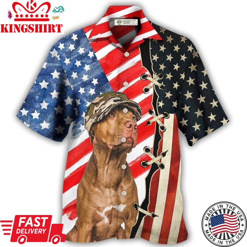 Dog Independence Day Hawaiian Shirt