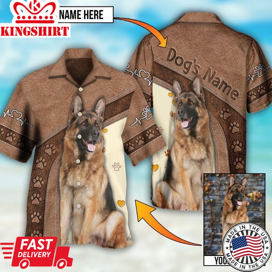 Dog Is My Best Friend Custom Photo Hawaiian Shirt