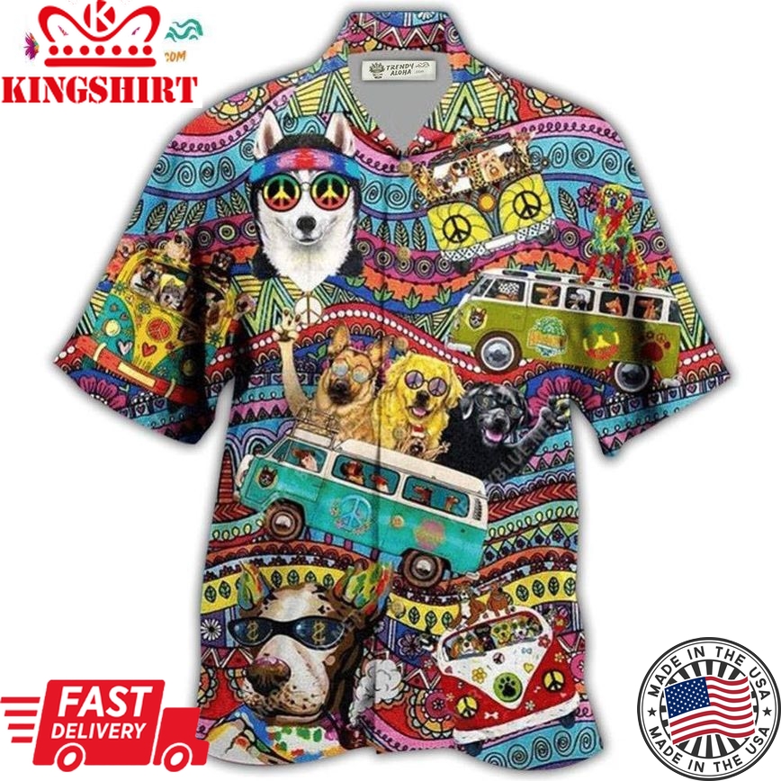 Dogs Love Cool Life Style Hawaiian Shirt