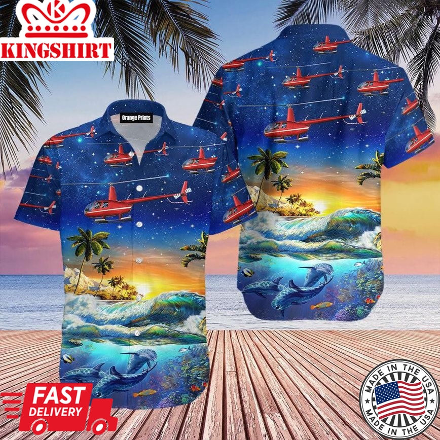 Dolphin Life Trendy Hawaiian Shirt For