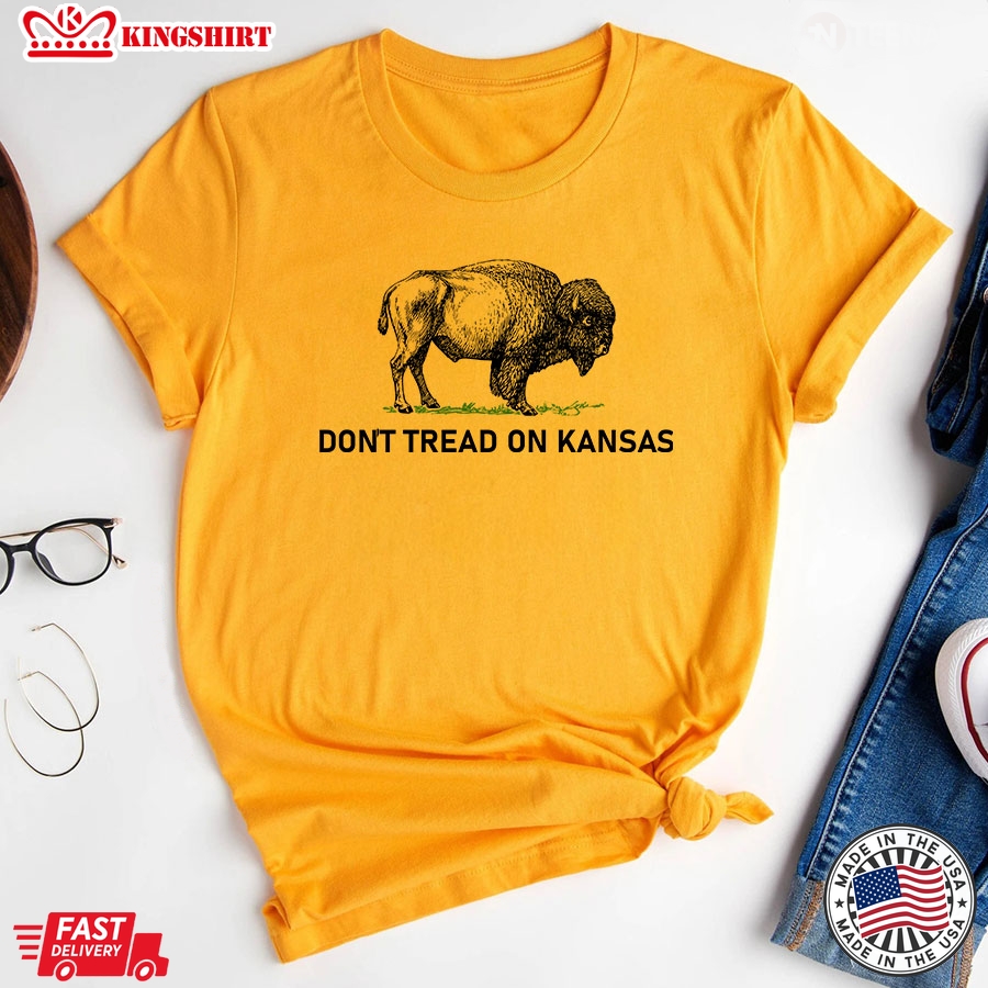 Don't Tread On Kansas Buffalo T-Shirt