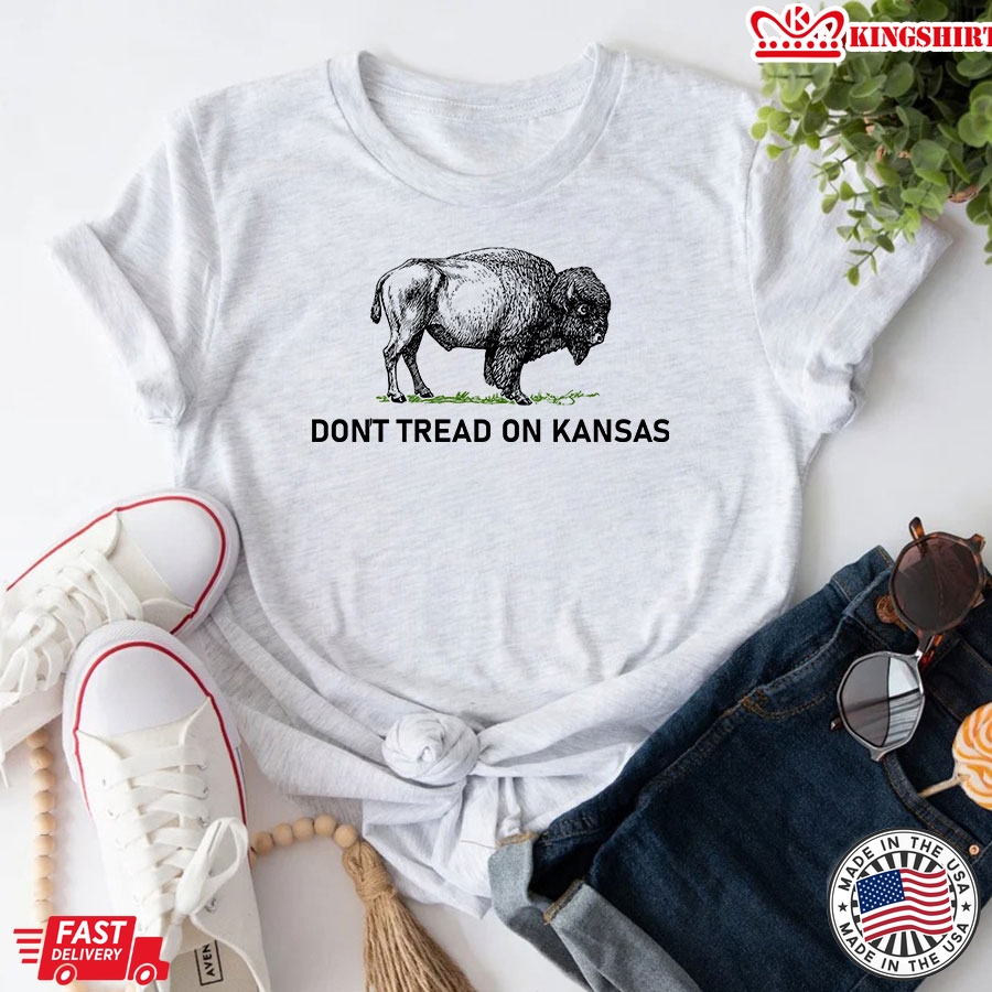 Don't Tread On Kansas Buffalo T-Shirt