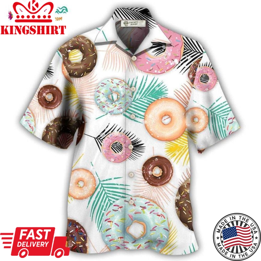 Donut Lover It'S Time For Donut Hawaiian Shirt