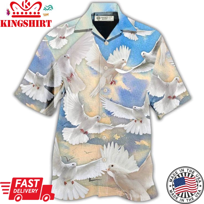 Dove Blue Sky Hawaiian Shirt