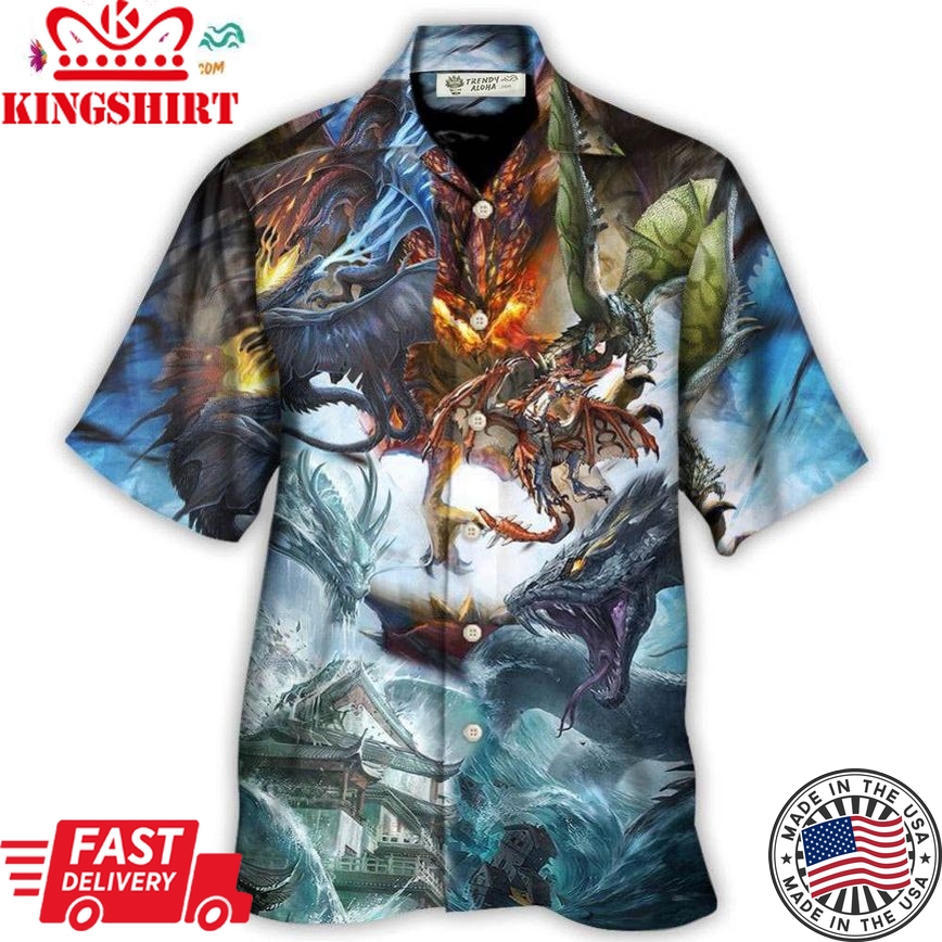 Dragon Battle Of Gods Hawaiian Shirt