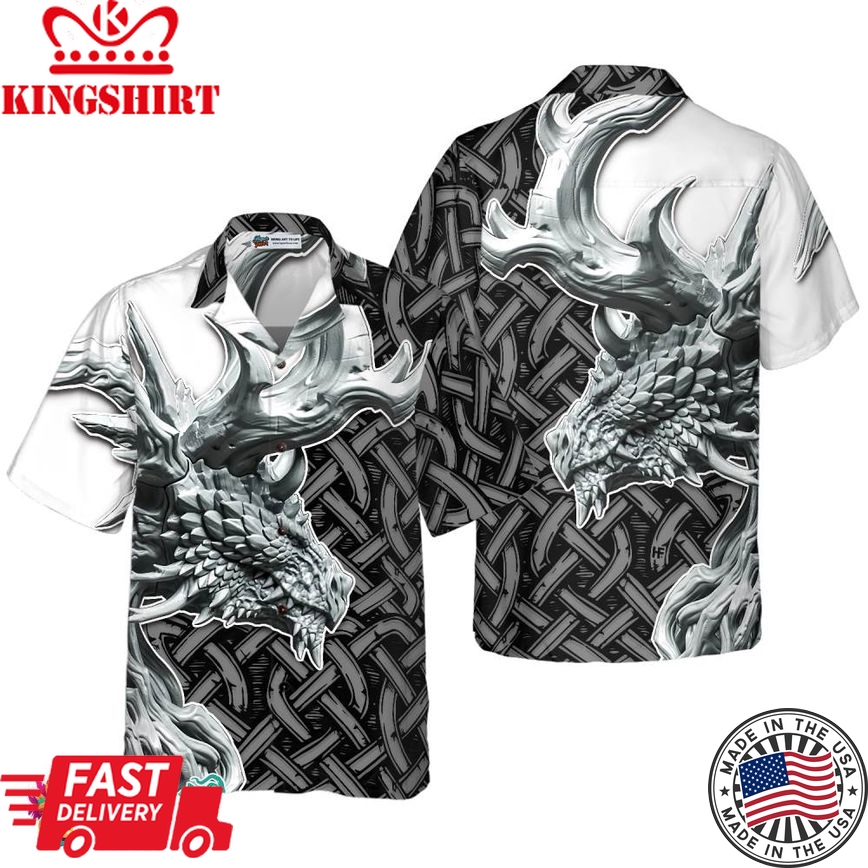 Dragon Celtic Art 3D Hawaiian Shirt