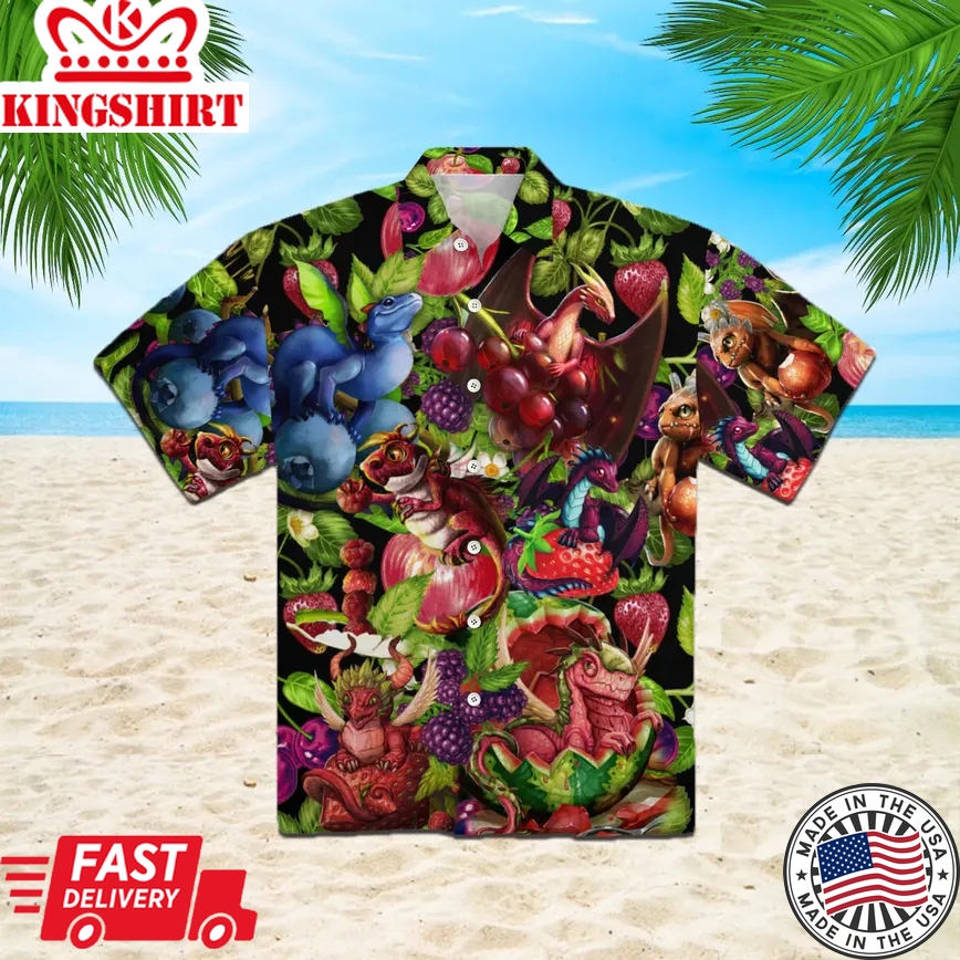 Dragon Fruit Strawberry Love Life Trendy Hawaiian Shirt Aloha Shirt