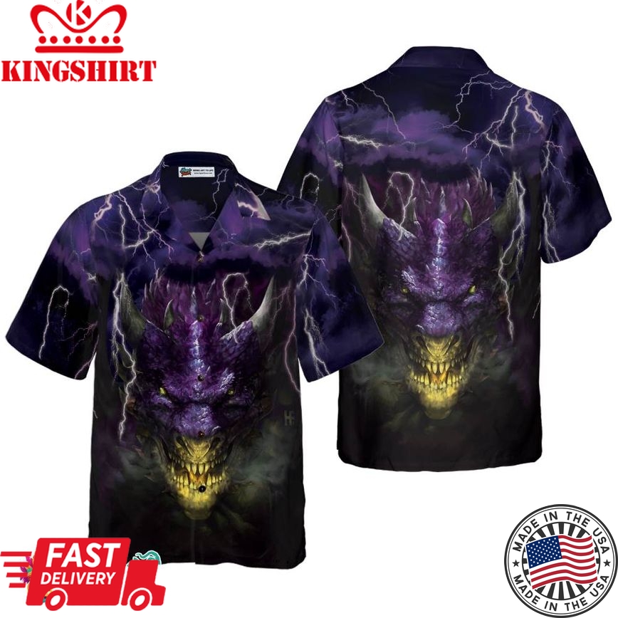 Dragon Head Lightning Hawaiian Shirt