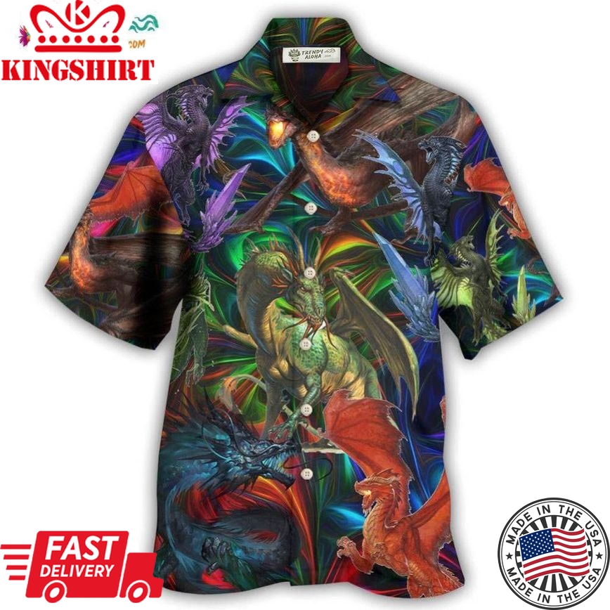 Dragon In An Unreal World Hawaiian Shirt