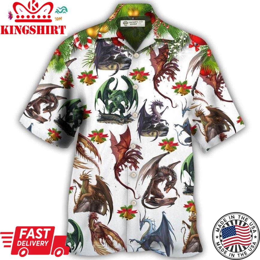 Dragon Merry Christmas Amazing Hawaiian Shirt