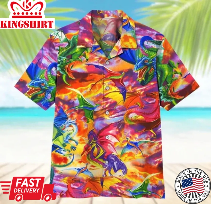 Dragon Trendy Hawaiian Shirt