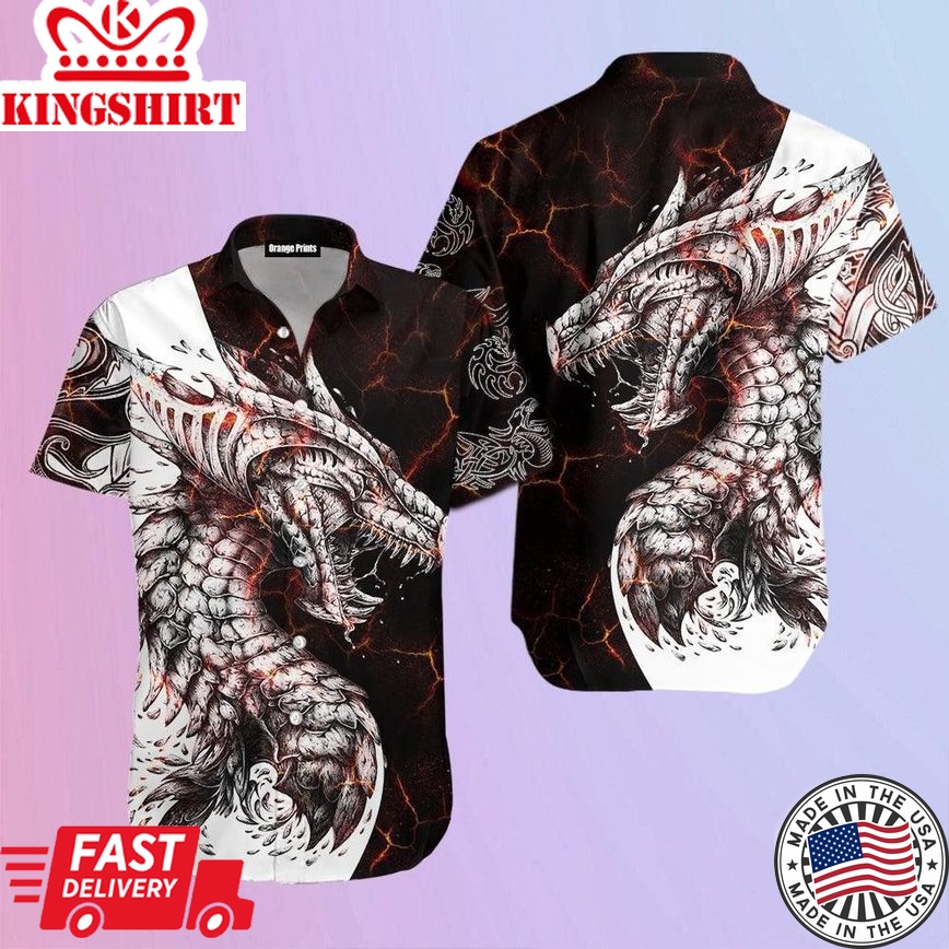 Dragon Trendy Hawaiian Shirt For