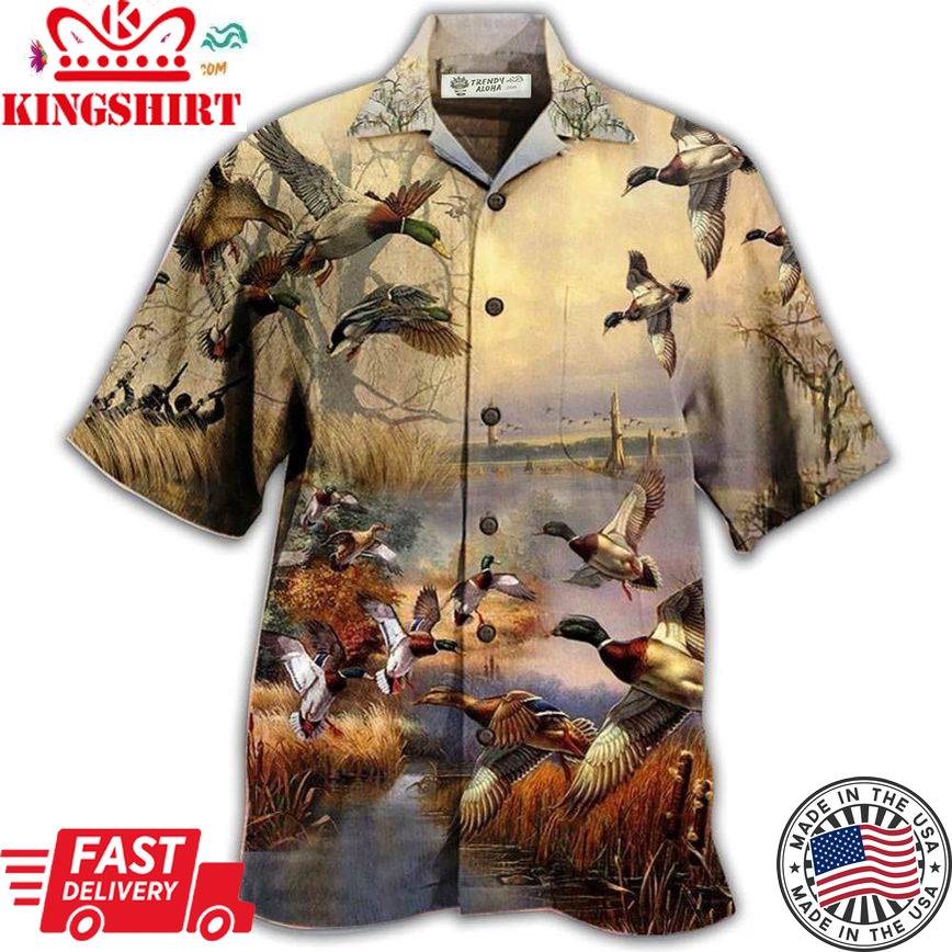 Duck Amazing Vintage Wild Duck Hawaiian Shirt