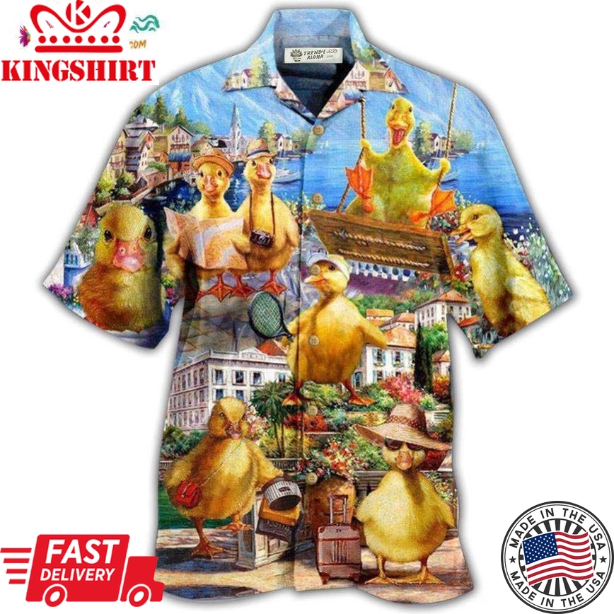 Duck In An Amazing Adventure Hawaiian Shirt