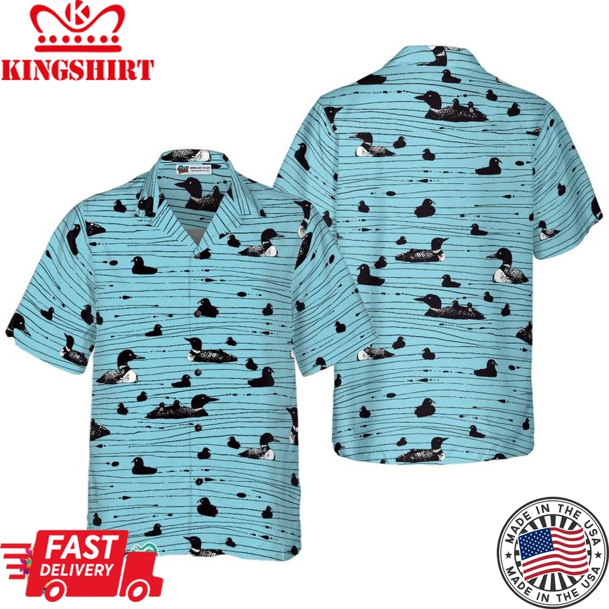 Duck Pattern Hawaiian Shirt