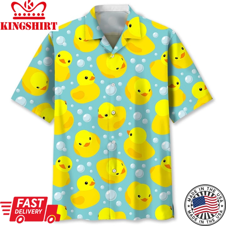 Duck Swimming Hawaii Shirt