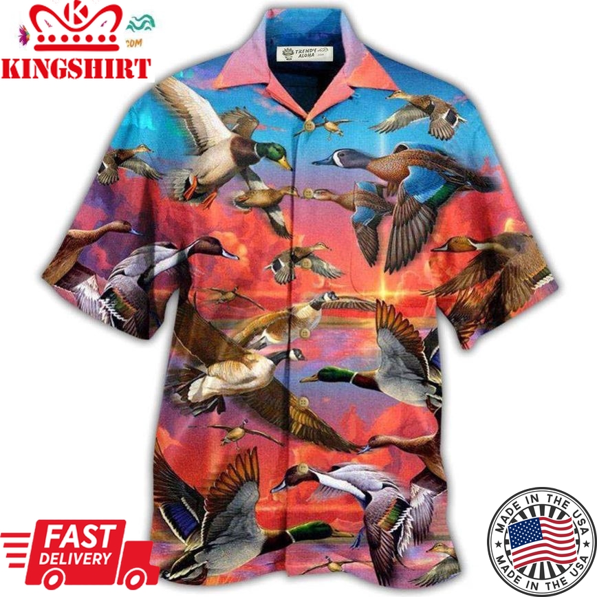 Duck The Soul Ducks Is In The Sky Forever Hawaiian Shirt