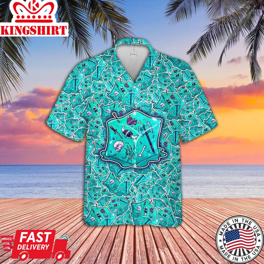 Dungeons And Dragons Hawaiian Shirt - Bold And Colorful Print, Perfect For Showing Off Your Personality