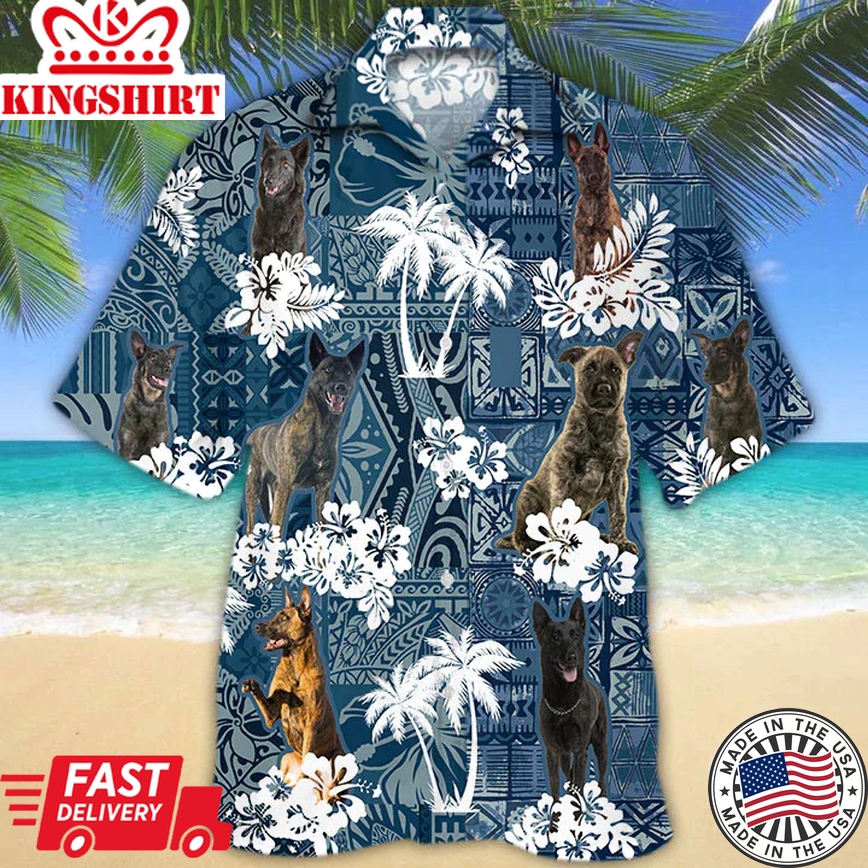 Dutch Shepherd Trendy Hawaiian Shirt, Dog Summer Aloha Trendy Hawaiian Shirt For Men, Women