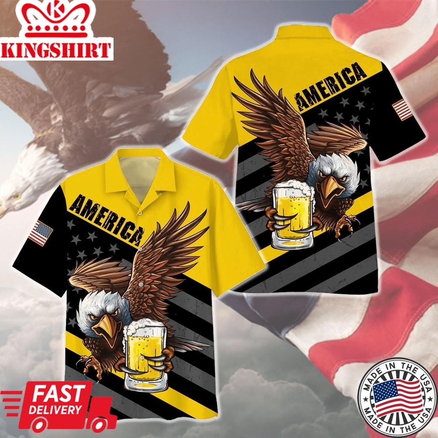 Eagle America Beer Trendy Hawaiian Shirt