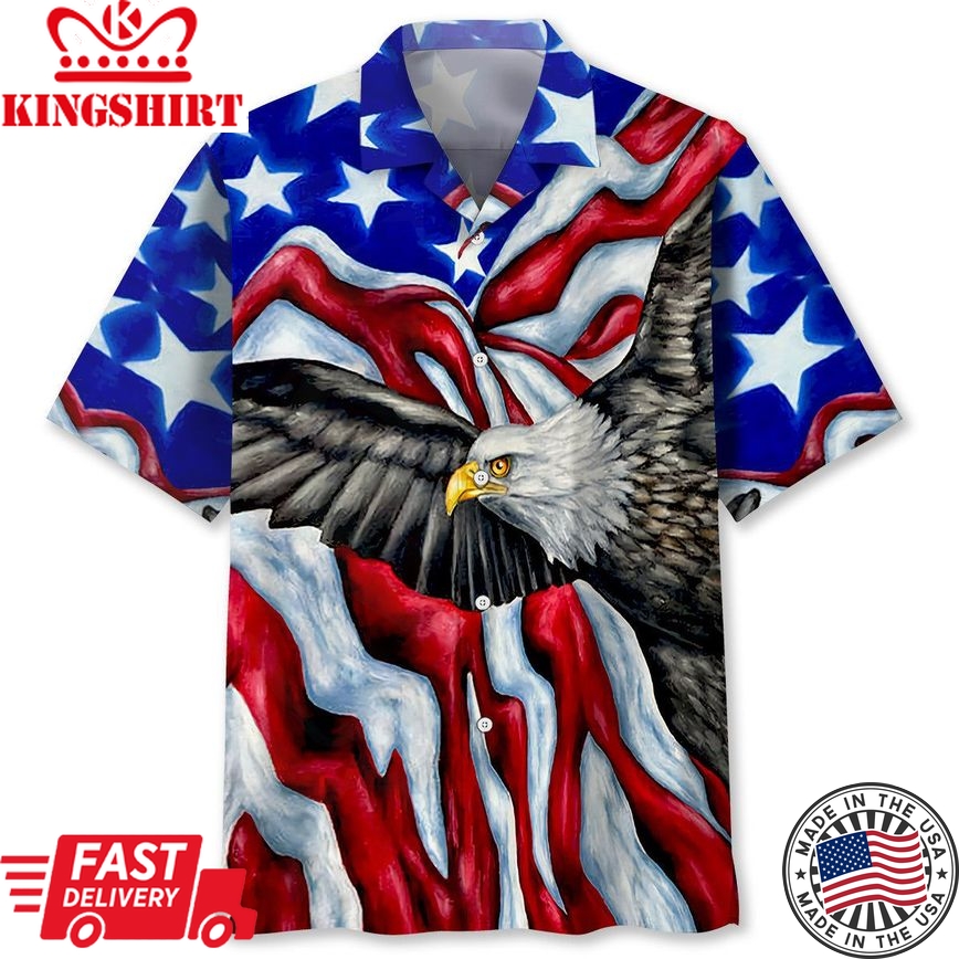 Eagle American Trendy Hawaiian Shirt