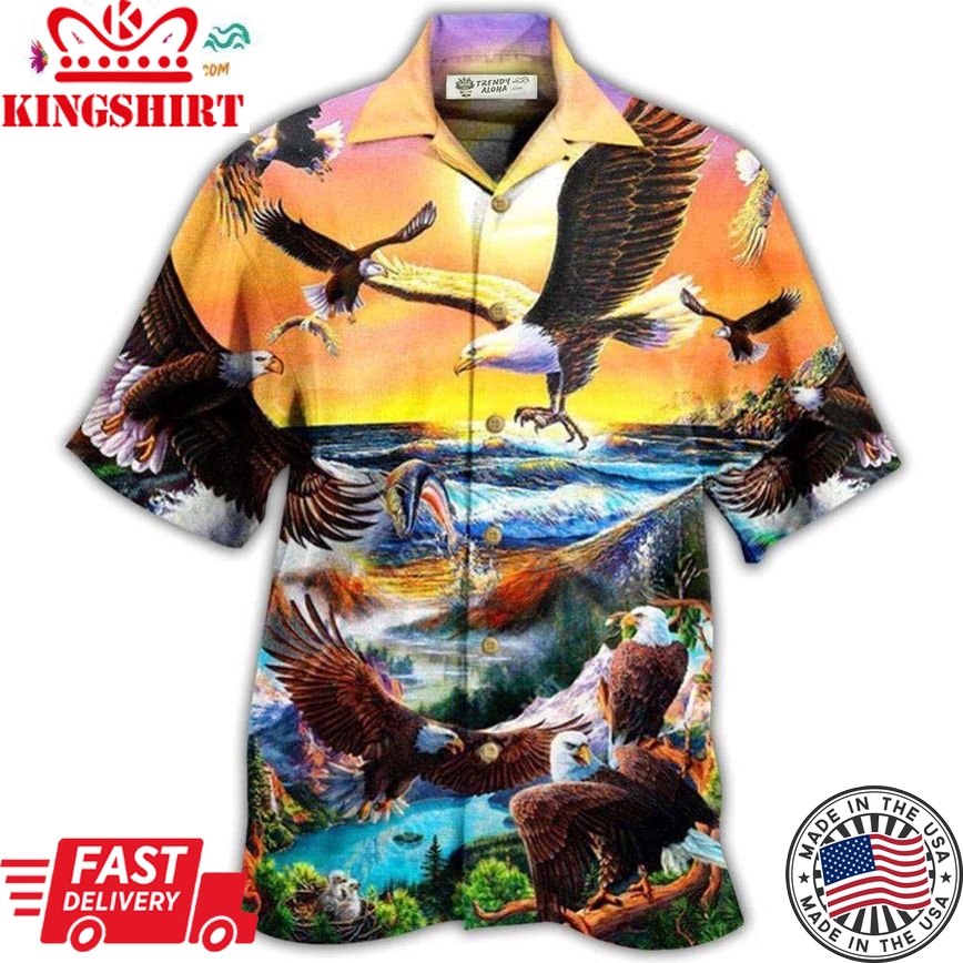 Eagle Spirit Of America Lovely Life Hawaiian Shirt