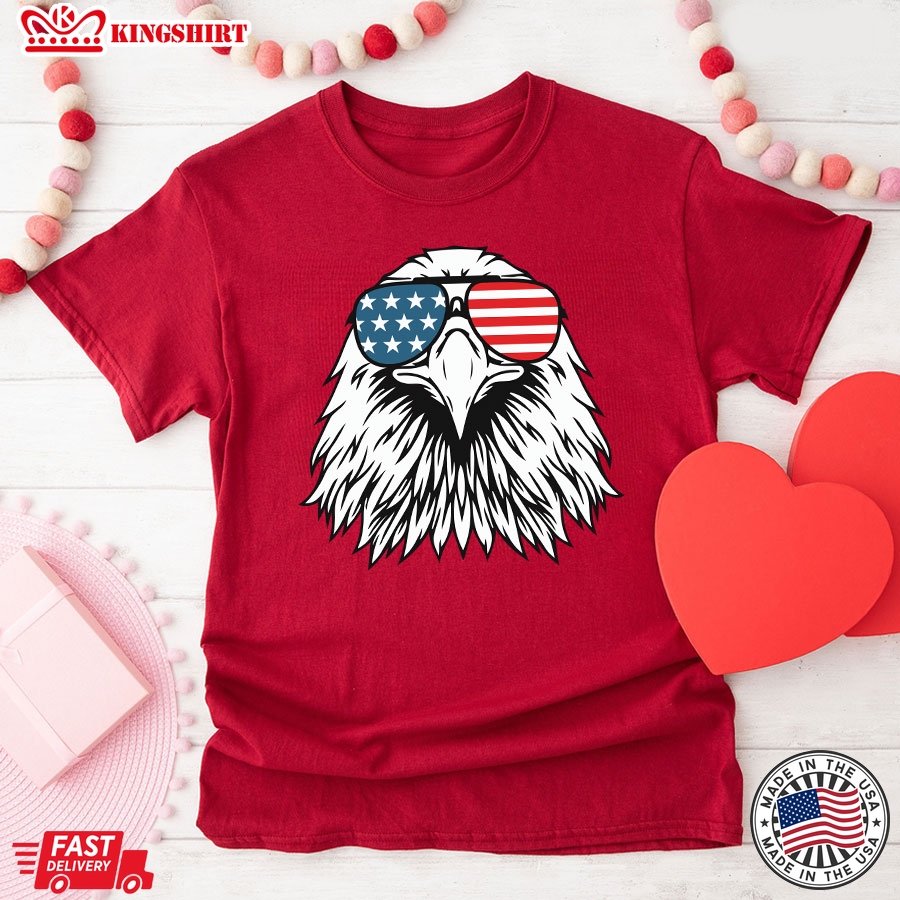 Eagle With American Flag Patriotic T-Shirt