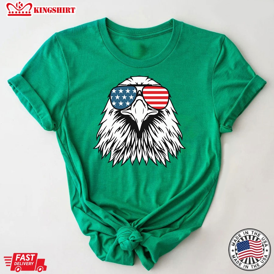 Eagle With American Flag Patriotic T-Shirt