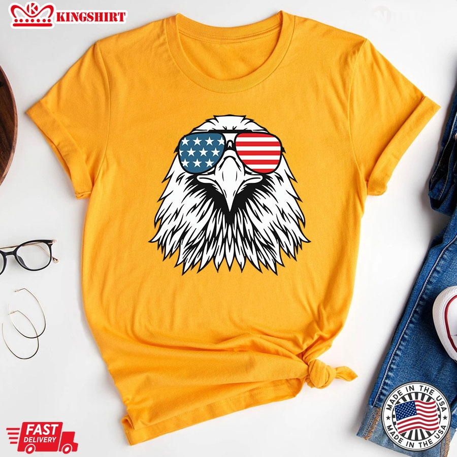 Eagle With American Flag Patriotic T-Shirt