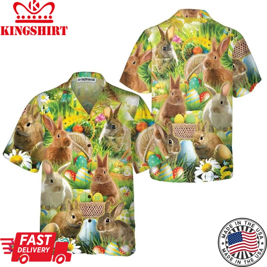 Easter Bunnies Hawaiian Shirt, Easter Bunny Shirt, Funny Easter Shirt & Easter Gift Ideas