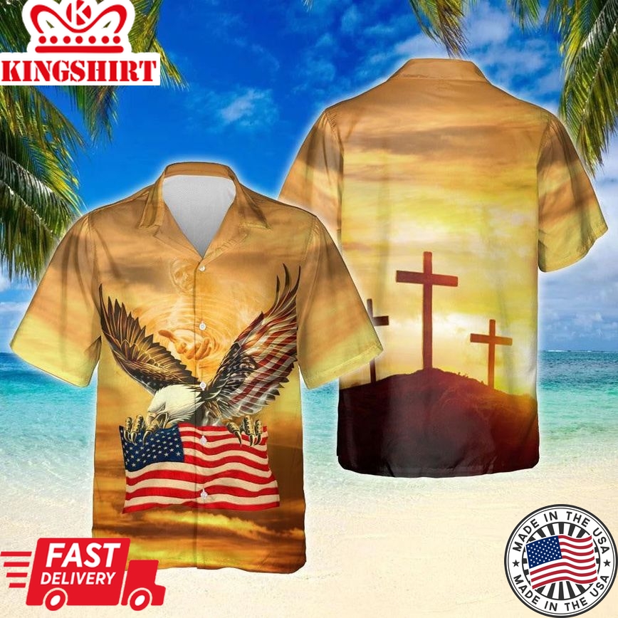 Easter Resurrection: Happy Easter Sunday Jesus Christ He Is Risen Hallelujah Hawaiian Shirt