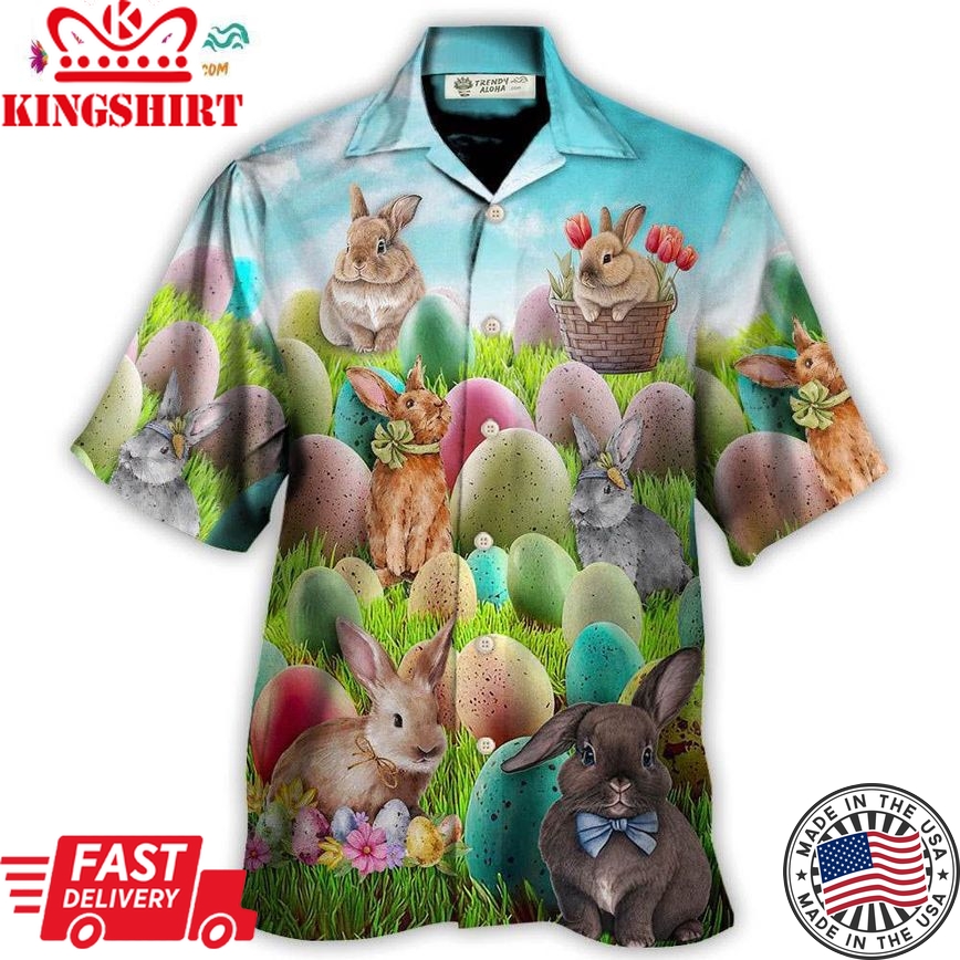 Easter This Is My Easter Shirt Rabbit Funny Happy Easter Hawaiian Shirt