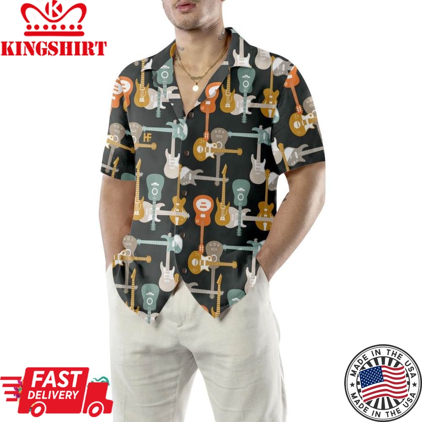 Electric Guitars Hawaiian Shirt