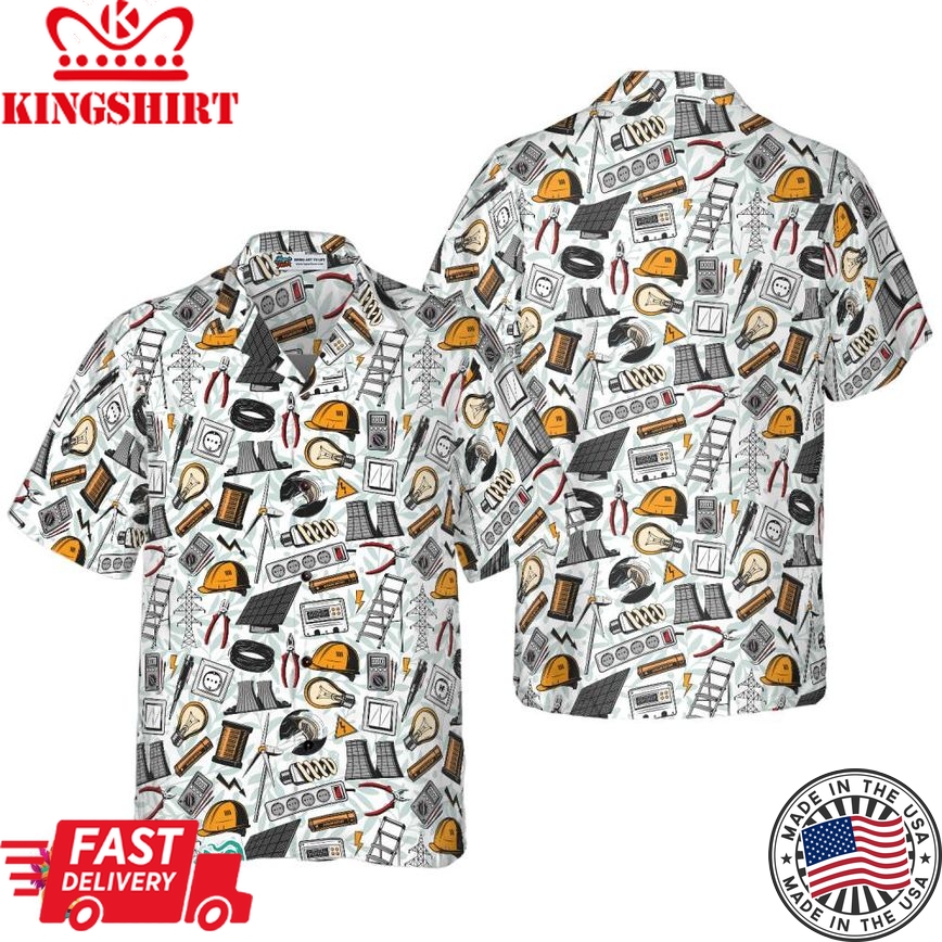 Electrical Tools Hawaiian Shirt