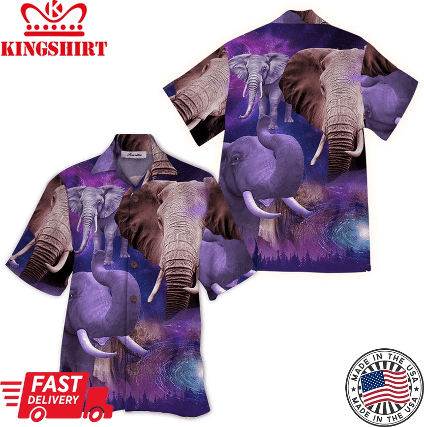 Elephant Trendy Hawaiian Shirt