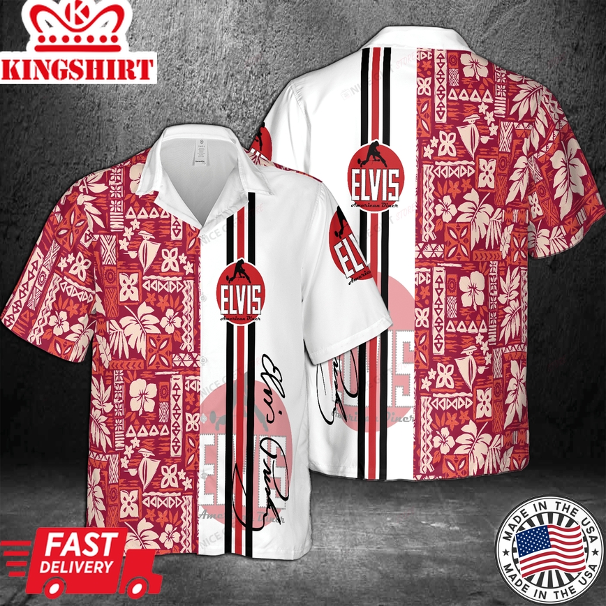 Elvis Presley Moonlit Diner Themed Hawaiian Wear