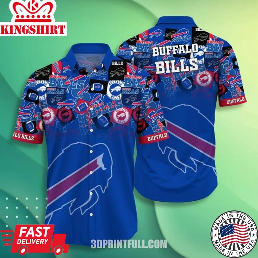 Embrace the Summer Vibe with NFL Buffalo Bills Hawaiian Shirt: Short Style Trending 1