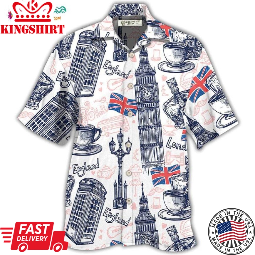 England Romantic Love It Hawaiian Shirt