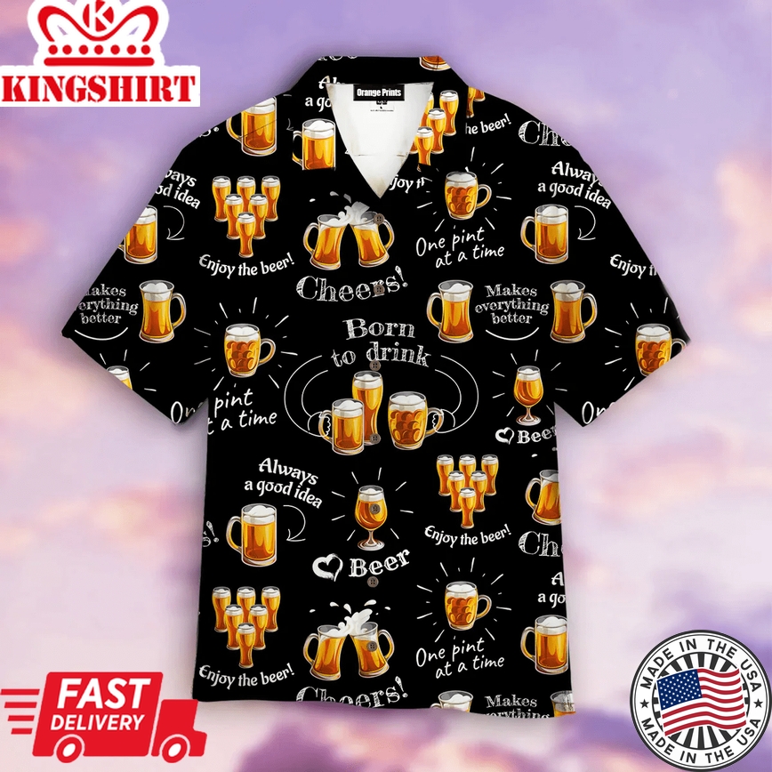 Enjoy The Beer Trendy Hawaiian Shirt For Men, Women