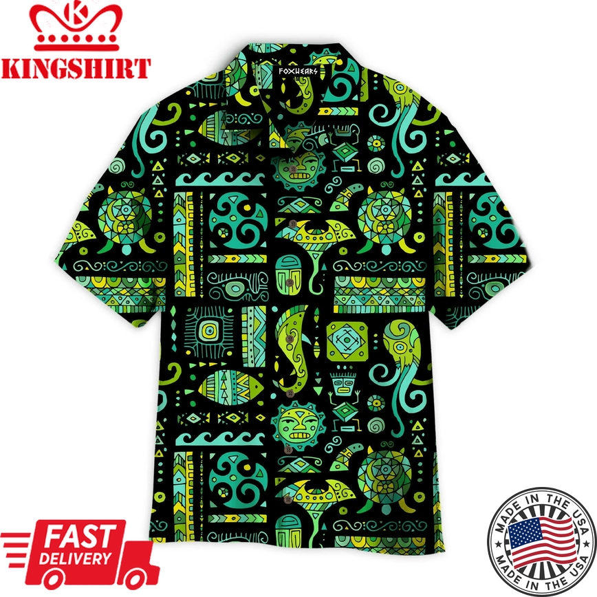 Ethnic Polynesian Style Aloha Trendy Hawaiian Shirts