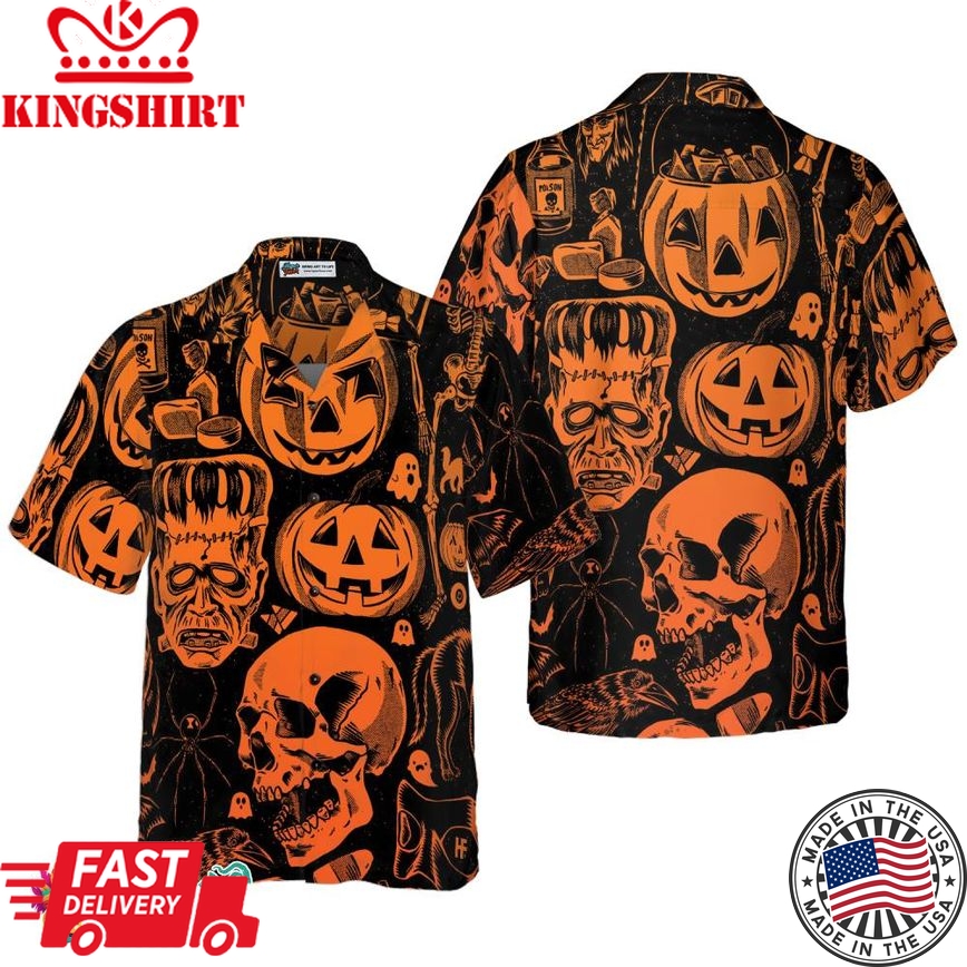 Everyday Is Halloween For Real V2 Halloween Hawaiian Shirt, Halloween Shirt For Men And Women