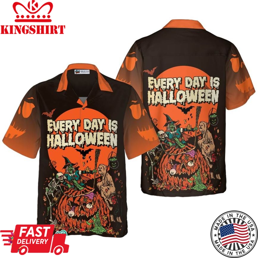 Everyday Is Halloween Shirt For Men Hawaiian Shirt