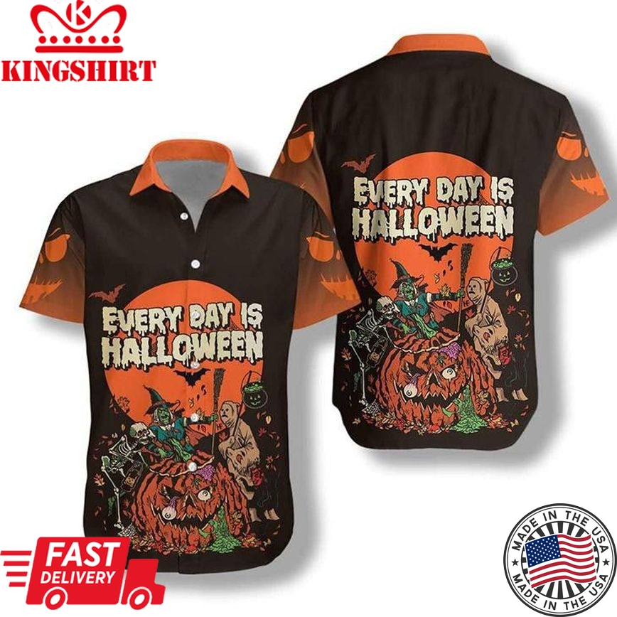 Everyday Is Halloween Trendy Hawaiian Shirt For