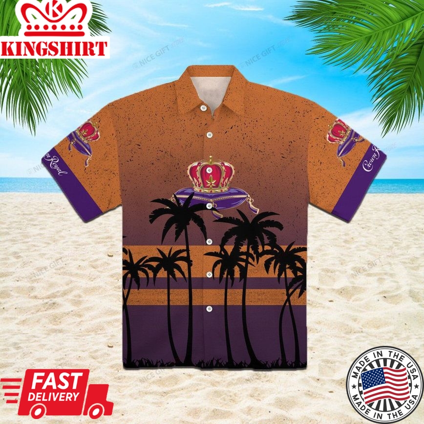 Exotic Crown Royal Hawaiian Style Statement Shirt