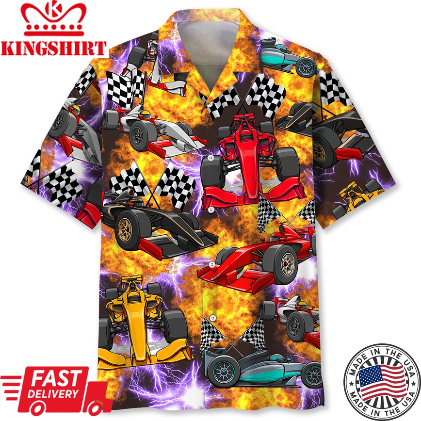 F1 Color Trendy Hawaiian Shirt