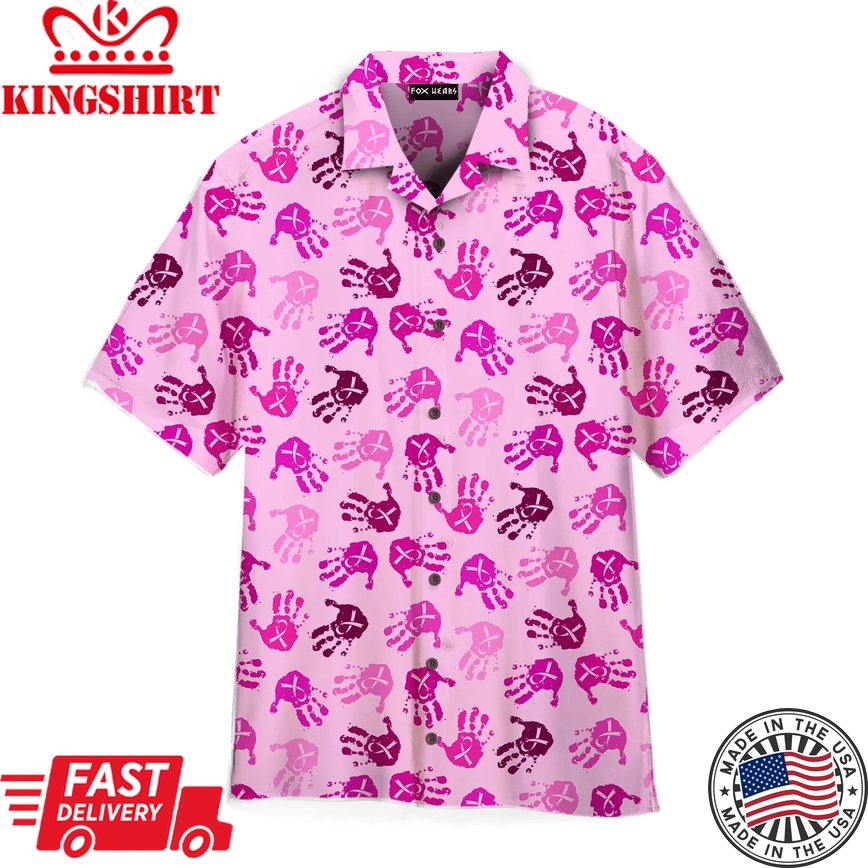 Faith Hope Love Pinktober Pattern Trendy Hawaiian Shirt Aloha Shirt