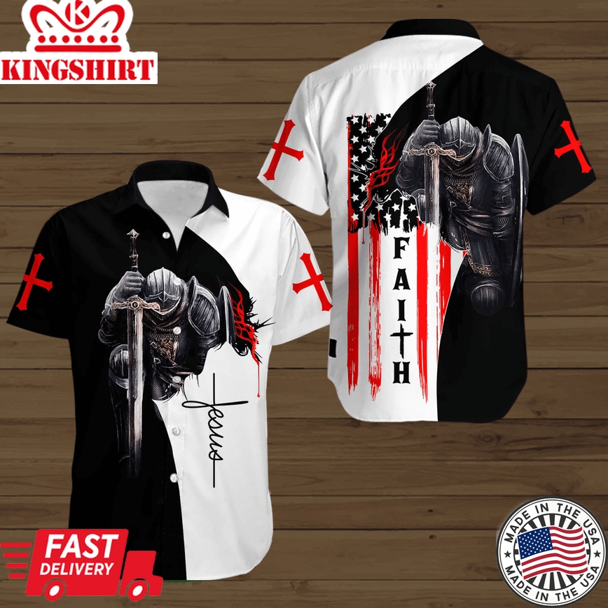 Faith Knight Short Sleeve Hawaiian Shirt