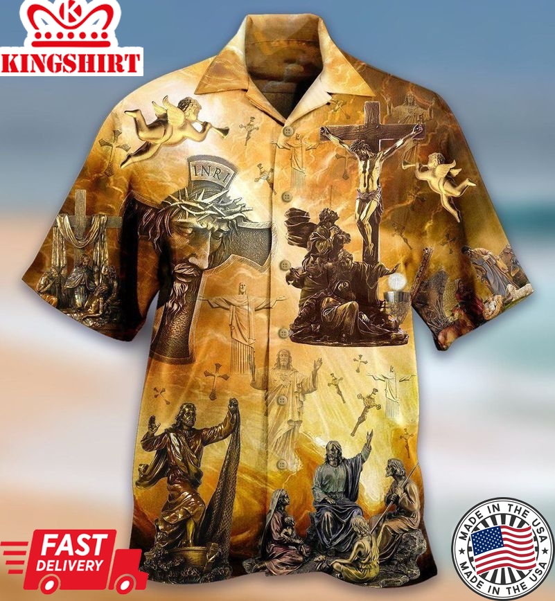 Faithful Marine: Lion of God Hawaiian Shirt